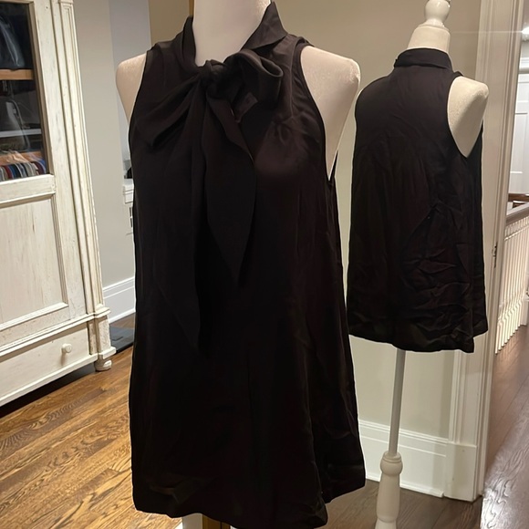 Theory Tie Neck Sleeveless Top - Picture 1 of 4